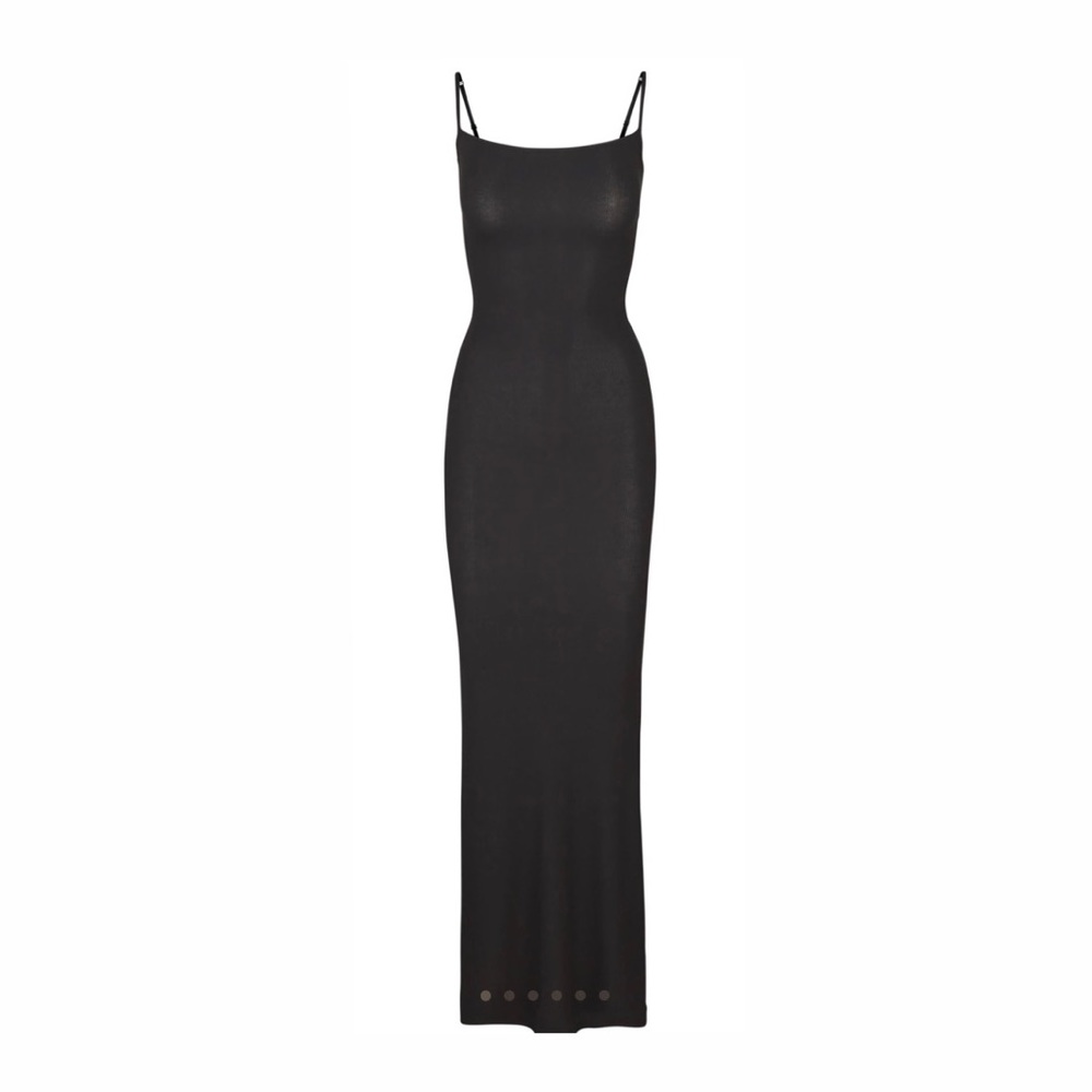 ✨SOLD OUT!!✨ SKIMS— NEW SOFT LOUNGE LONG SLIP DRESS (SMALL, ONYX)